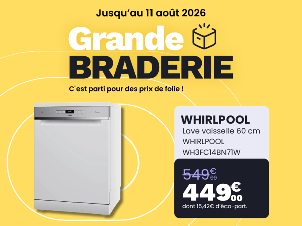 🍽️✨ Lave-vaisselle Whirlpool 60 cm : -100€ chez Boulanger Thiais !
