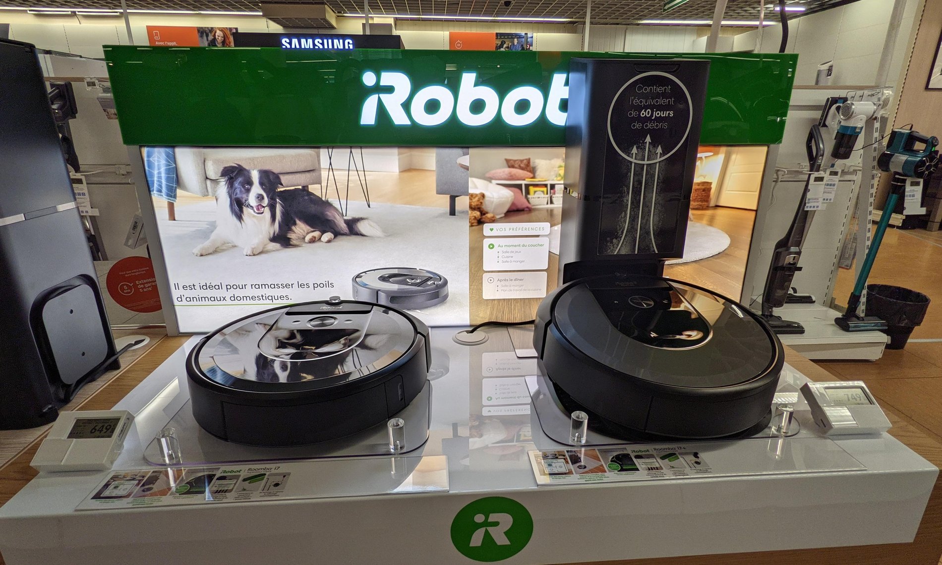 Le rayon aspirateur et aspirateurs robots offre un large choix pour toutes les surfaces. Dans votre magasin  Boulanger Grenoble Saint-Egrève