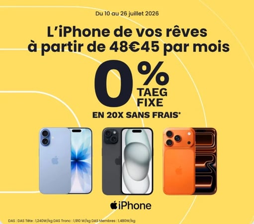 📱 Offre Magique : Offrez-vous l'iPhone de vos rêves à partir de 48,45€ par mois ! 🔥💳