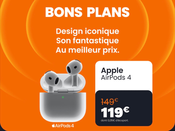 En réduction les apple AirPods 4 dans votre magasin Boulanger Draguigna proche de Lorgues, Le muy , Vidauban et le Luc