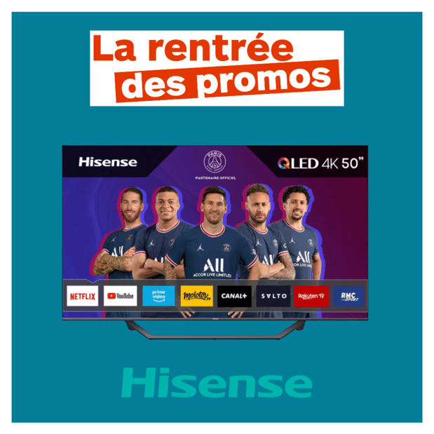 Votre magasin Boulanger Niort vous propose : TV QLED Hisense 50A7GQ 2021