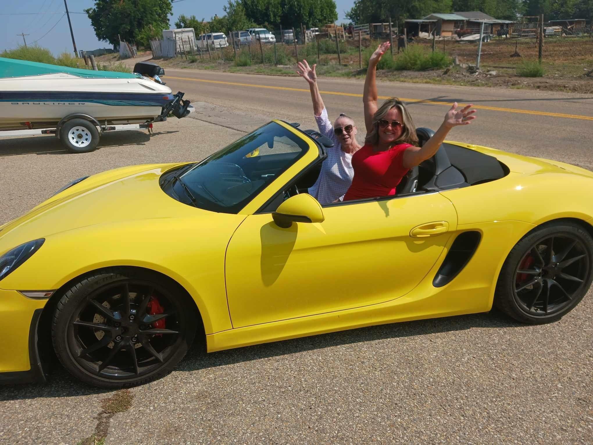 Cindy s fun ride for her getaway, as a thank you for all she does for Bronco Insurance!