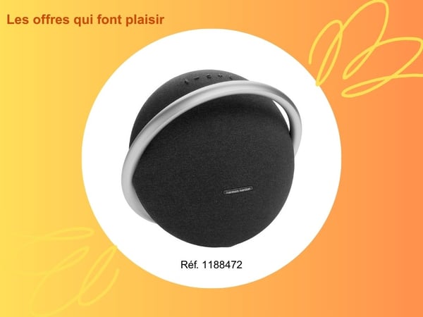Enceinte résidentielle HARMAN KARDON Onyx Studio 8 Noir chez Boulanger Marseille La Valentine proche d'Allauch.