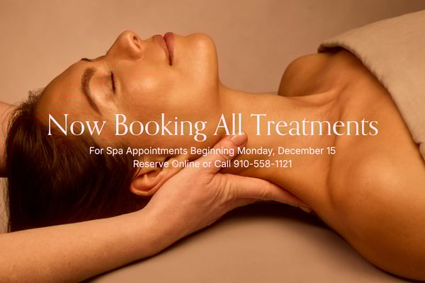 Woman receiving a relaxing treatment at Woodhouse Spa in Wilmington, North Carolina.