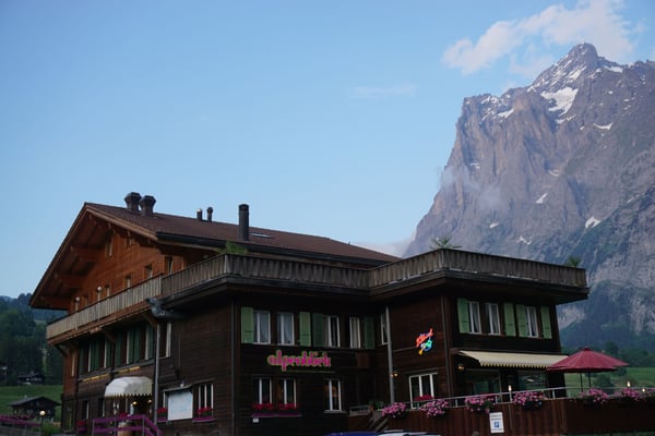 Alpenblick Aussenansicht Sommer