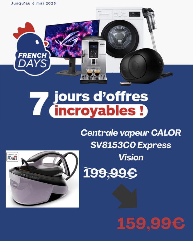 Centrale vapeur CALOR SV8153CO Express Vision