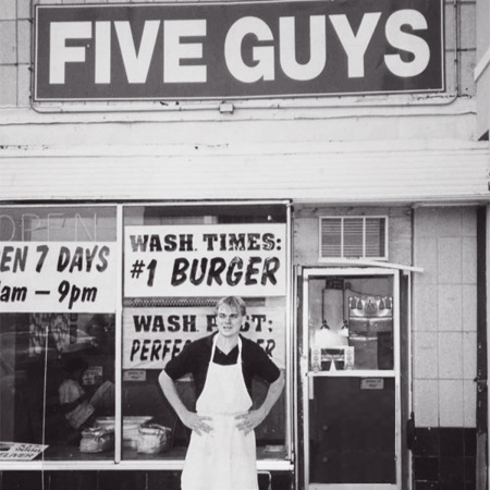 The first Five Guys restaurant in 1986.
