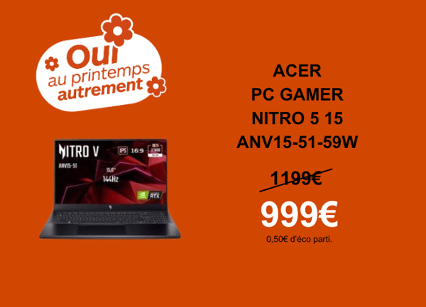 PC Gamer Acer Nitro 5 15 ANV15-51-59WV BOULANGER Perpignan