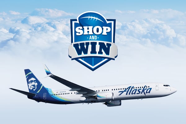 shop and win Alaska airline tickets