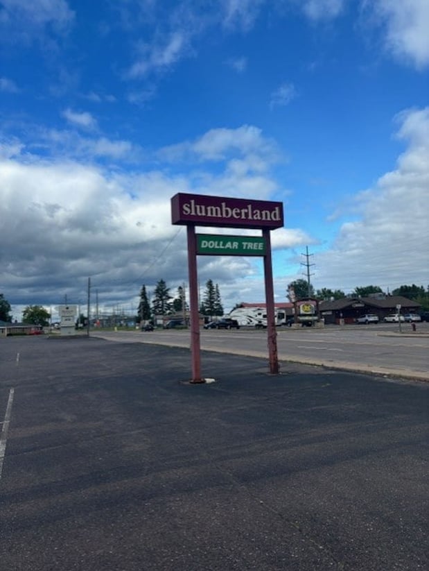 Hayward Slumberland Furniture road sign