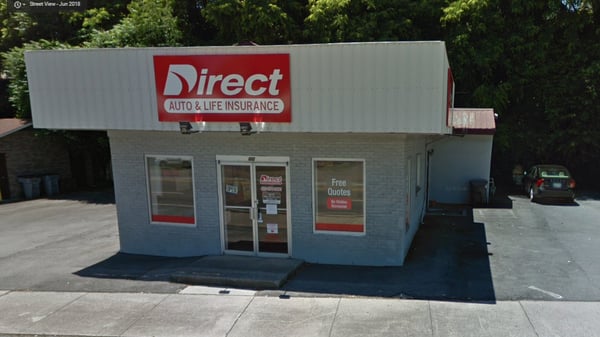 Direct Auto Insurance storefront located at  600 Volunteer Parkway, Bristol