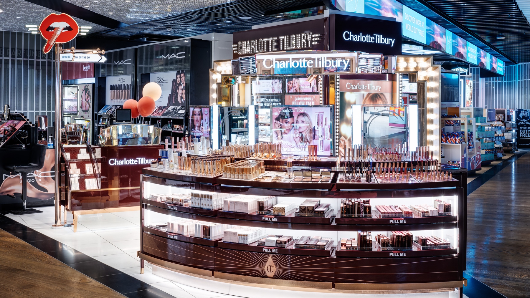 Heathrow Airport Terminal 3 Charlotte Tilbury Makeup and Beauty Counter