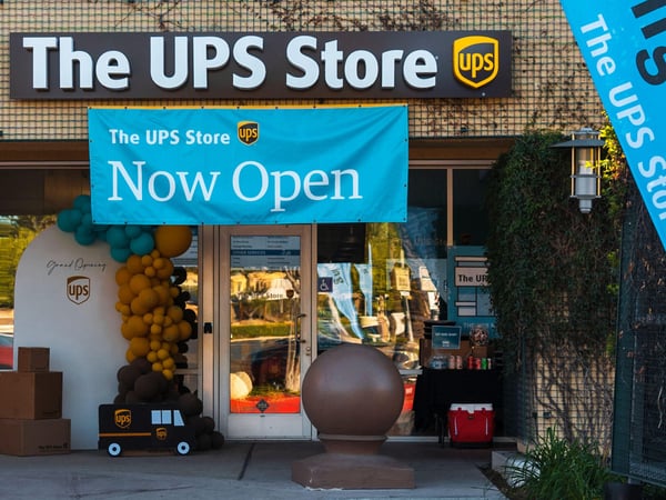 Storefront of The UPS Store in Fullerton, CA