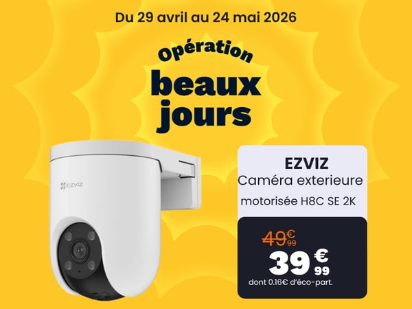 Caméra de surveillance EZVIZ Wifi exterieure motorisée H8C SE 2K