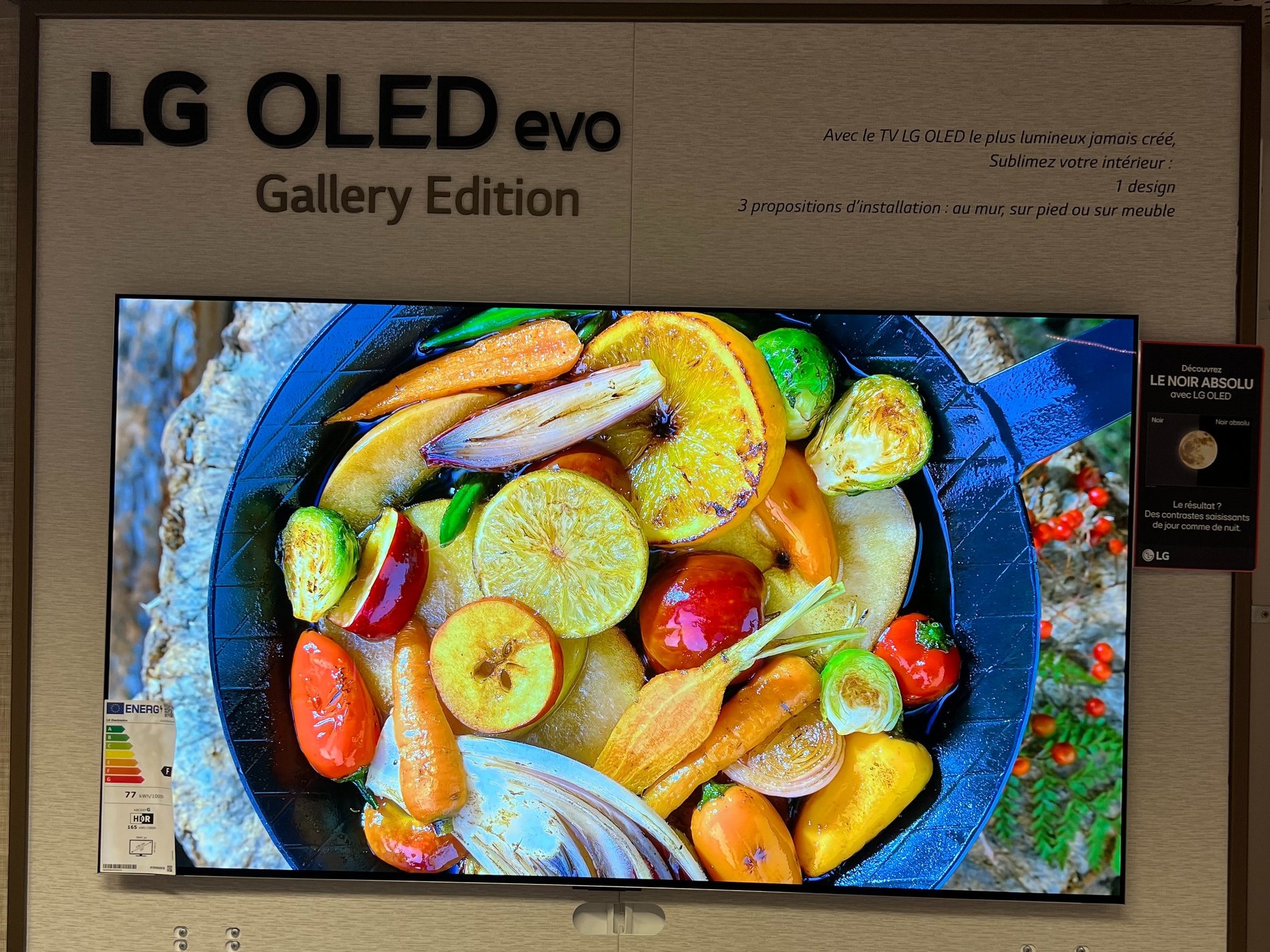 LG oled evo dans le magasin Boulanger Marseille Saint Ferréol