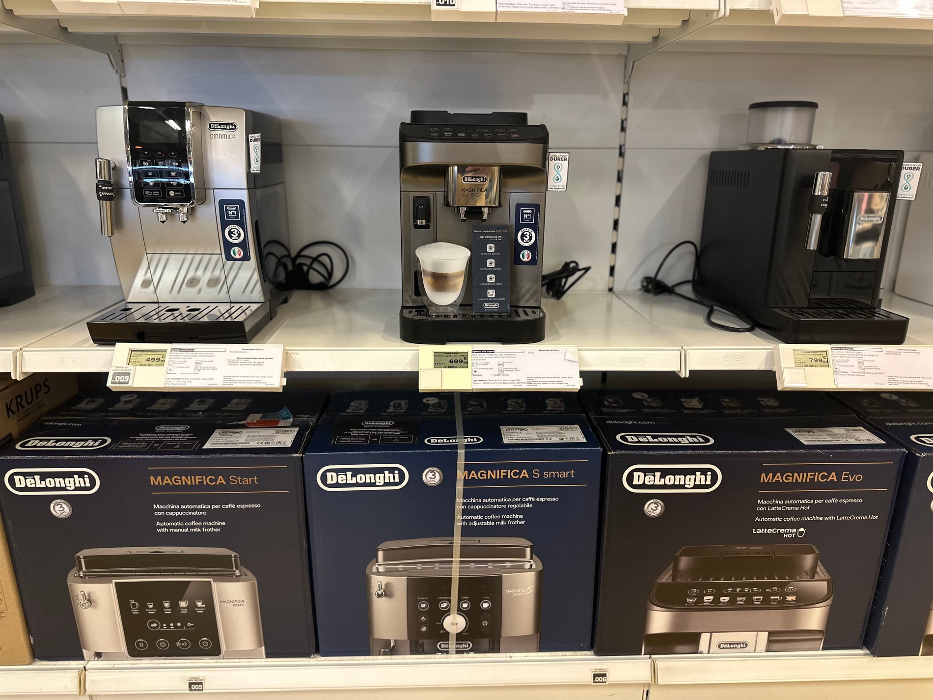 Broyeur à café Delonghi Chez Boulanger La Valentine.