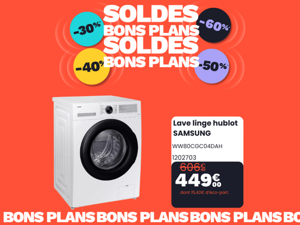 Lave linge hublot SAMSUNG