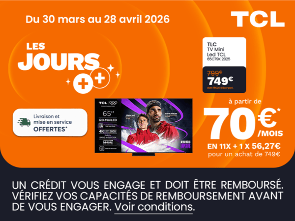 TV TCL Mini LED à Montauban : profitez des Jours ++ chez Boulanger Angoulême - Champniers
