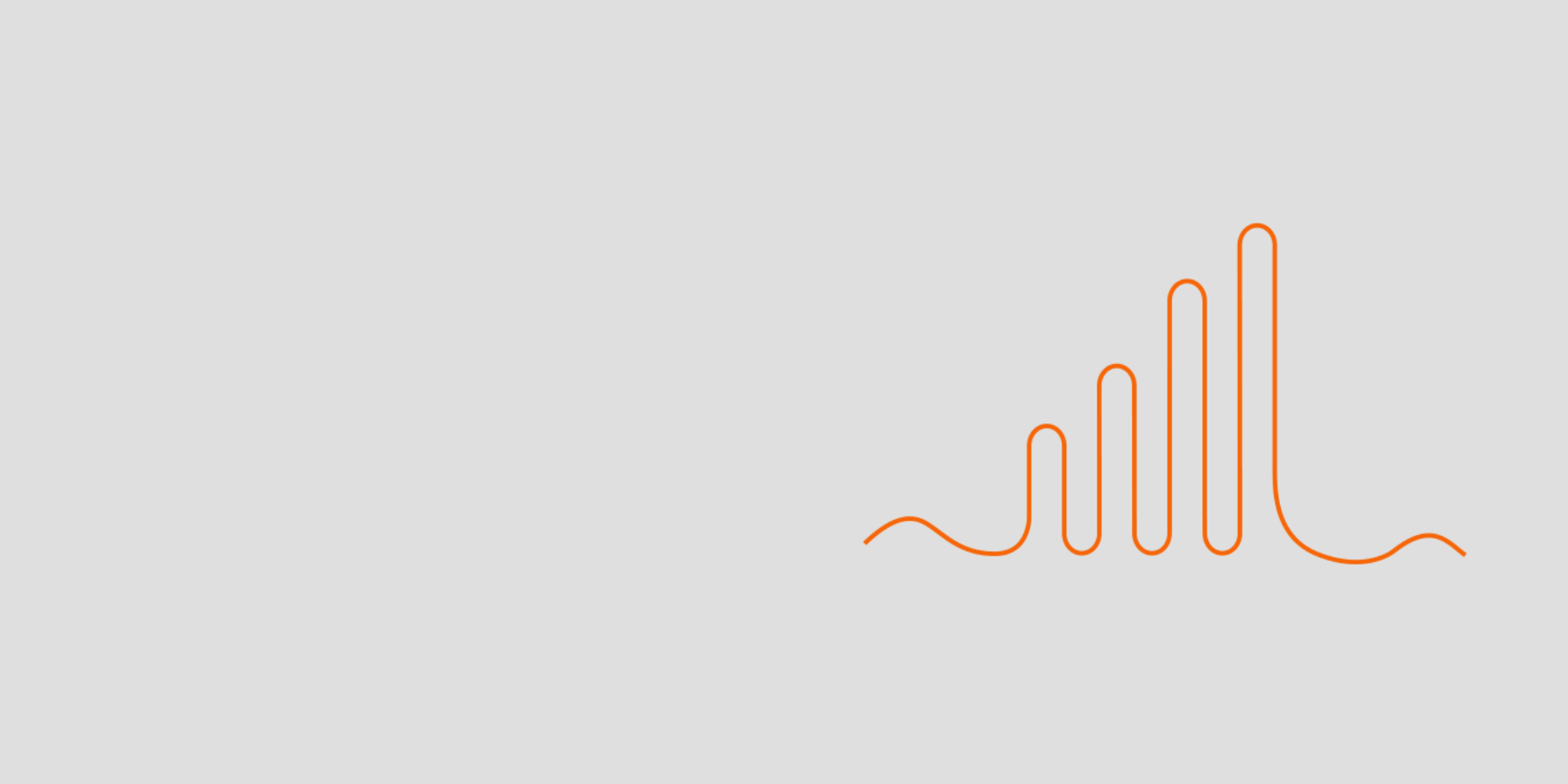Line chart artwork displaying optimum cell phone service 5g coverage and support