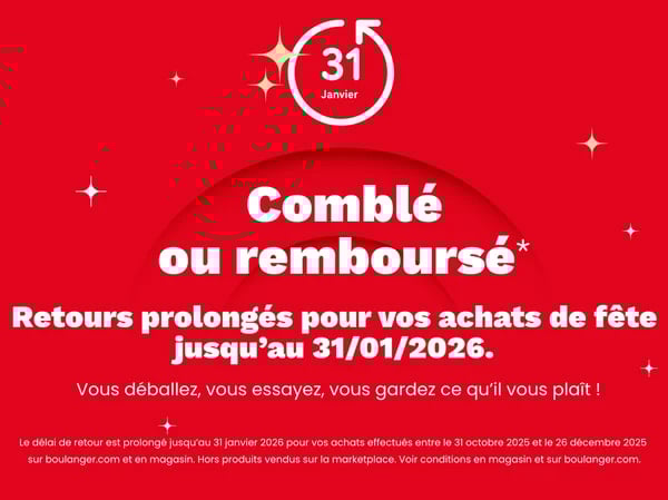 Retour sous 15 jours