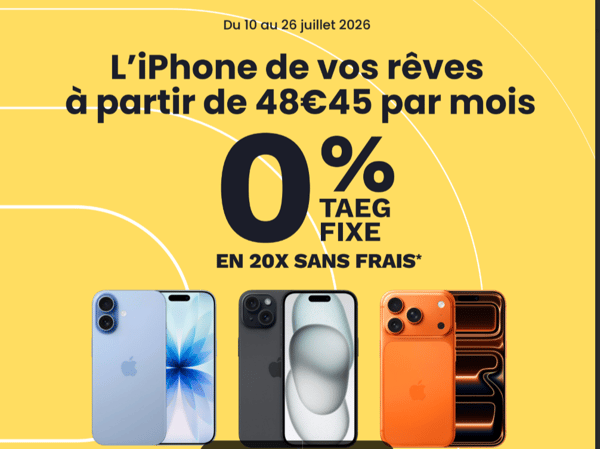 💛Offre de financement exclusive 20X sans frais sur les iphones 17 et 17 pro max dans votre magasin Boulanger Marseille Saint-Ferreol 💛