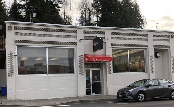 Exterior image of First Interstate Bank in Cathlamet, Washington.