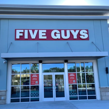 Five Guys at 1321 Posner Blvd. in Davenport, Florida.