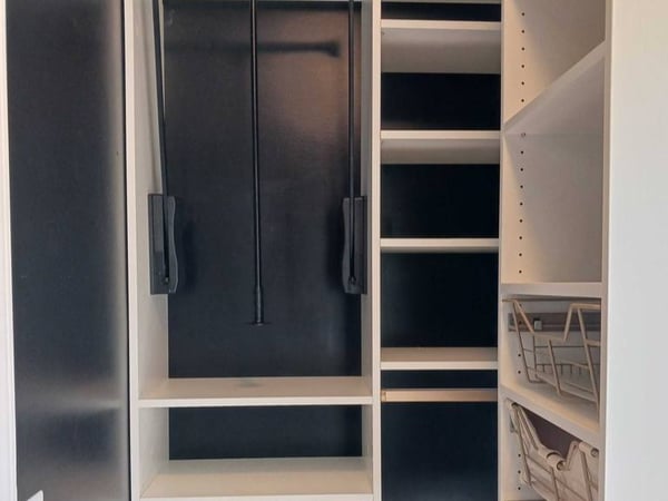 Modern closet design by California Closets Richmond, Virginia.