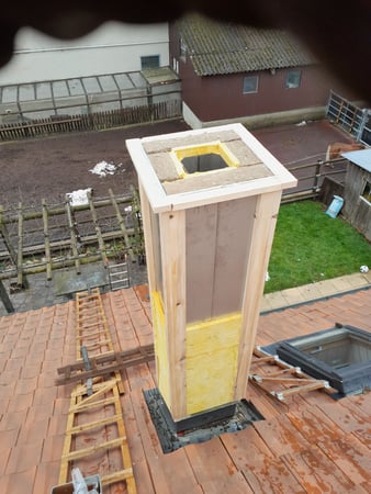 Rehaussement d'une cheminée