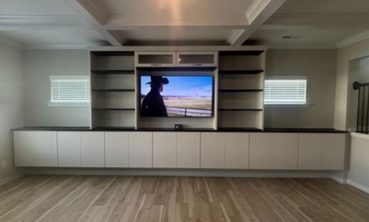 Greensboro - Custom closets - media center