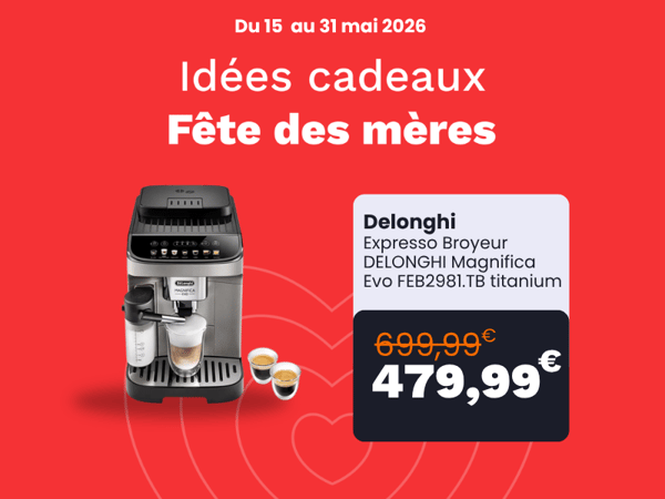 Expresso Broyeur DELONGHI Magnifica Evo FEB2981.TB titanium