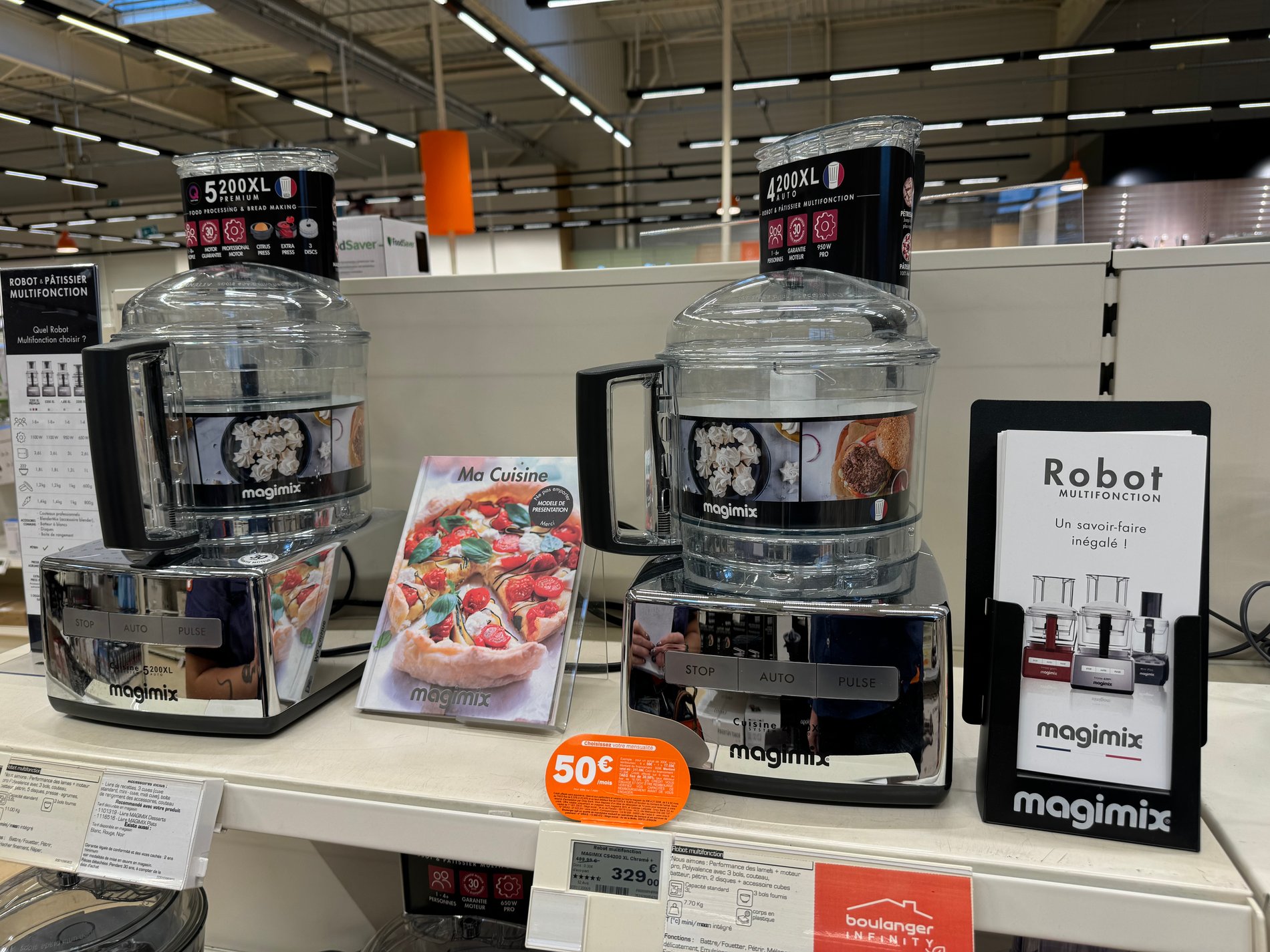 Robots multifonctions Magimix dans votre magasin boulanger st Quentin fayet