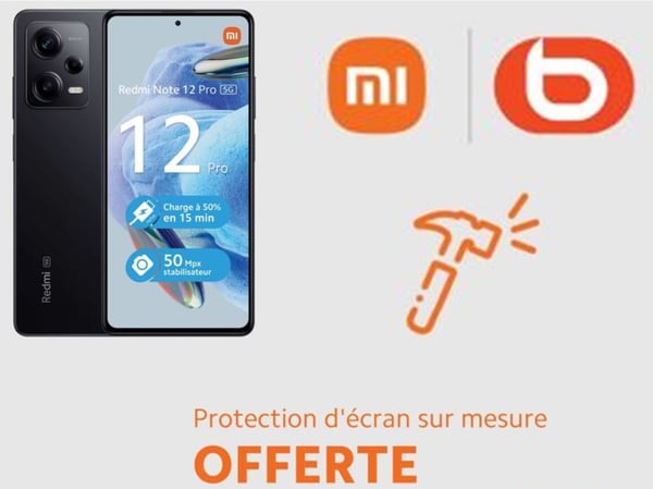 Protection d'écran offerte sur les smartphone Xiaomi chez Boulanger Arras