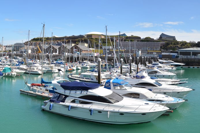 The St Helier marina