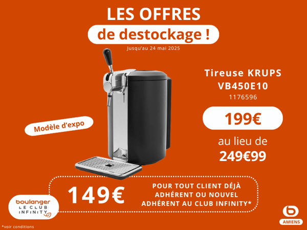 Tireuse KRUPS, offre destockage
