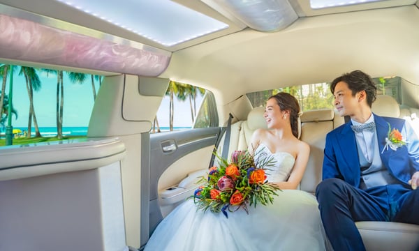 車窓からハワイの絶景を楽しむリムジンクルーズ