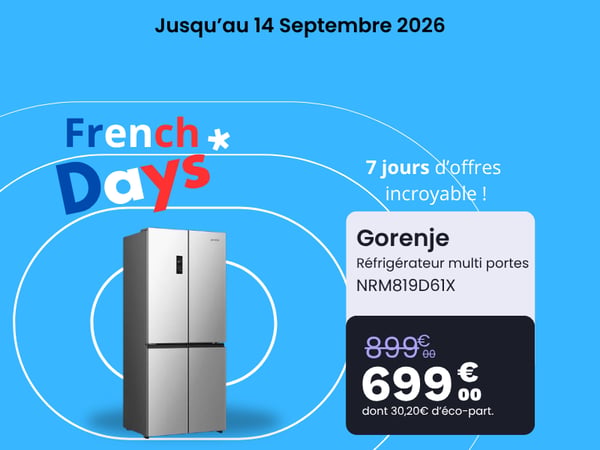 Réfrigérateur multi portes GORENJE NRM819D61X
