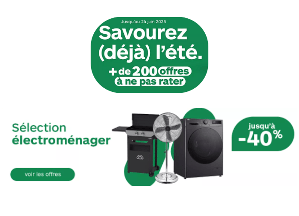 Vive l’été avec notre sélection électroménager à prix légers !