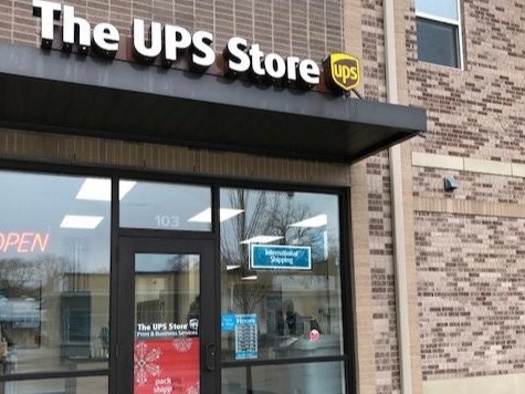 Storefront of The UPS Store in Ames, IA