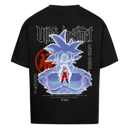 GUKU ULTRA INSTINCT x BE HERO T-Shirt  oversized https://behero.shop/collections/dragonball