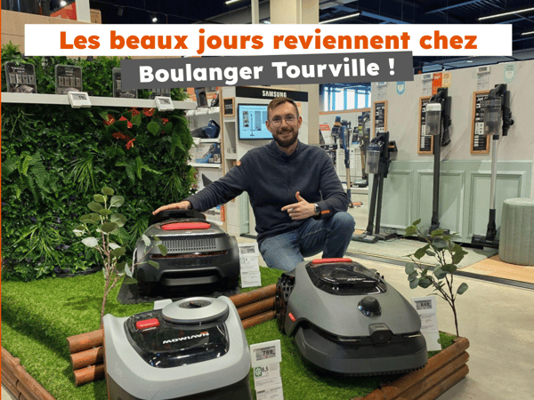 robot tondeuse ecovacs navimove Boulanger Tourville la rivière Rouen