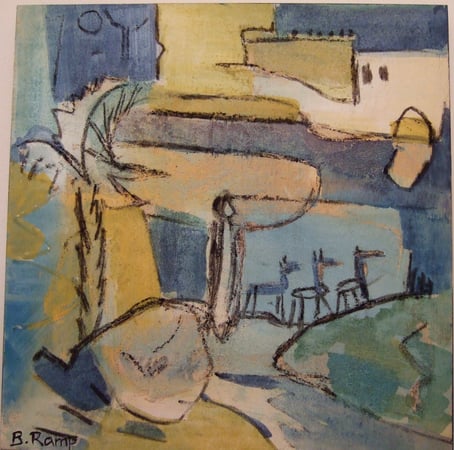 Abschied in der Oase / Atelier Malschule und Kunst Barbara Ramp / Pratteln / Moderne Kunst