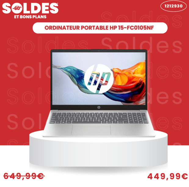 Ordinateur portable HP 15-fc0105nf