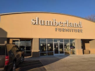Slumberland Furniture Storefront in Carroll, IA.
