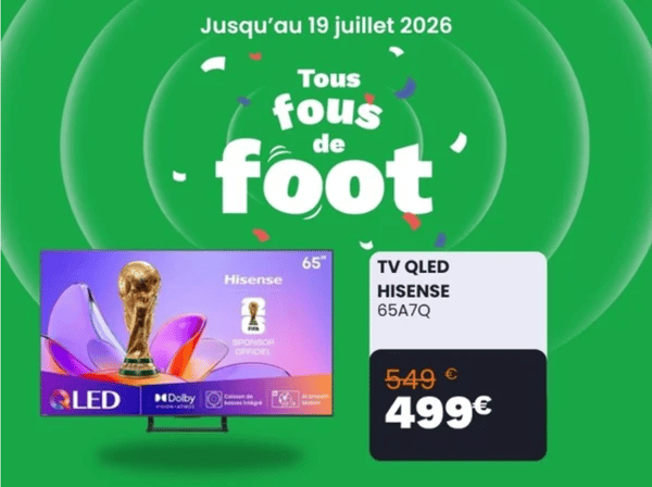 TV QLED HISENSE 65A7Q 2025 (164cm)
