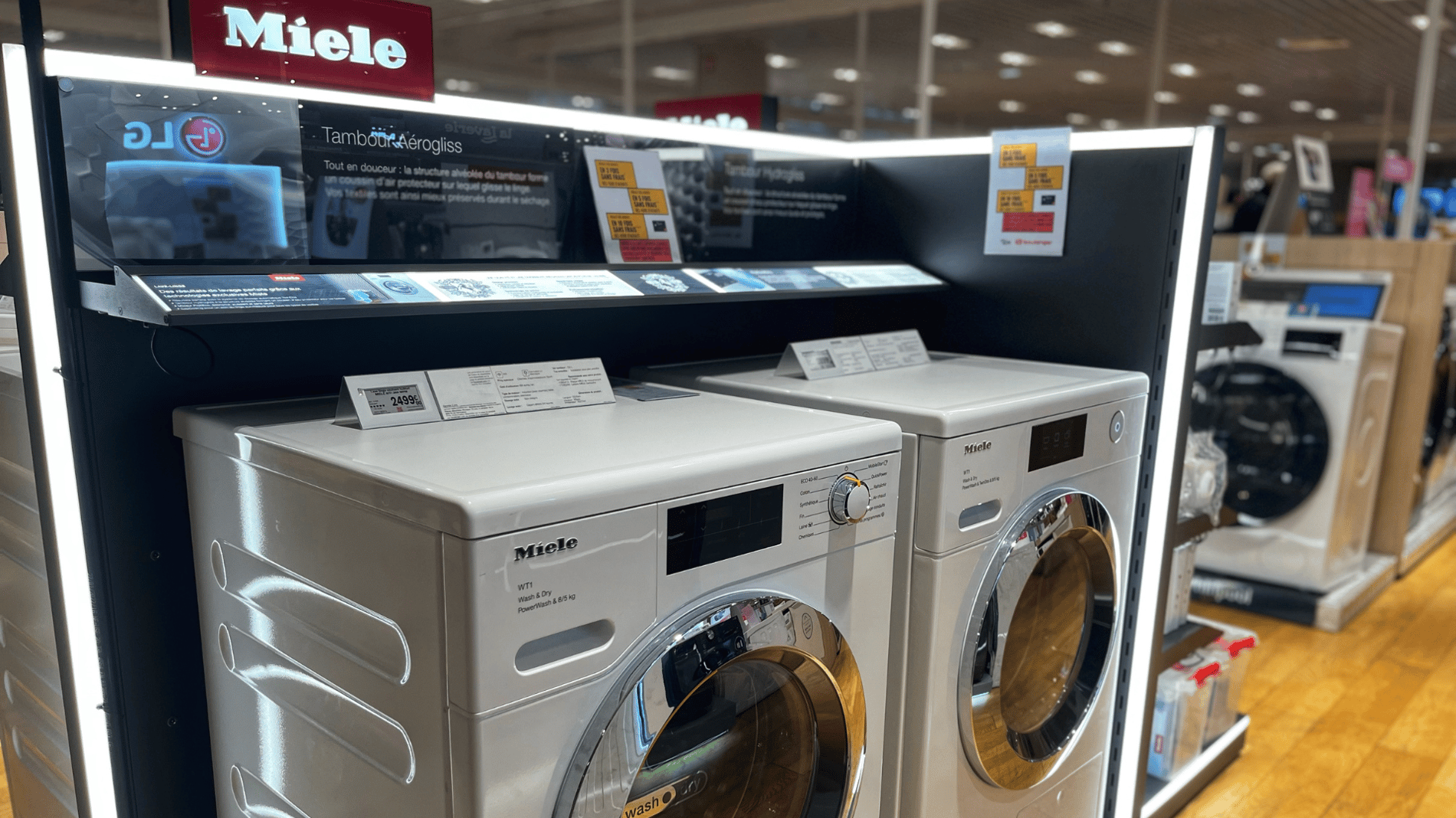 LAVE LINGE MIELE BOULANGER NICE CAP 3000