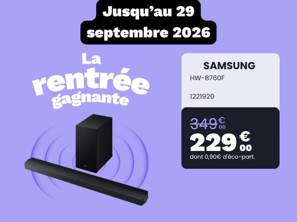 Barre de son Samsung en promo boulanger beauvais