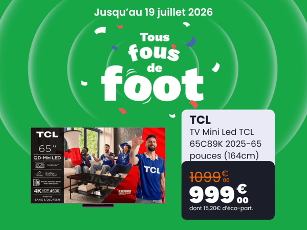 TV Mini Led TCL 65C89K 2025-65 pouces (164cm)
