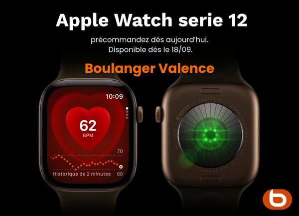 Apple watch serie 12 sortie Valence Précommande montre connecté tech news keynote