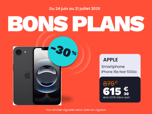 Smartphone APPLE iPhone 16e Noir 512Go